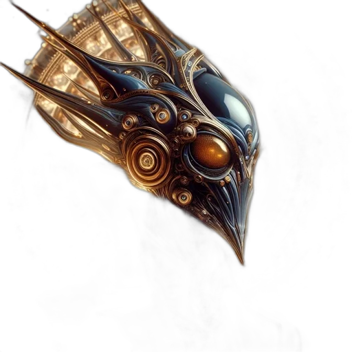 mask, dragon, weapon, crown transparent PNG cut-out