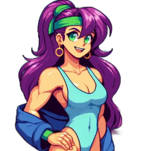 jacket, pixel art, vaporwave, anime transparent PNG cut-out