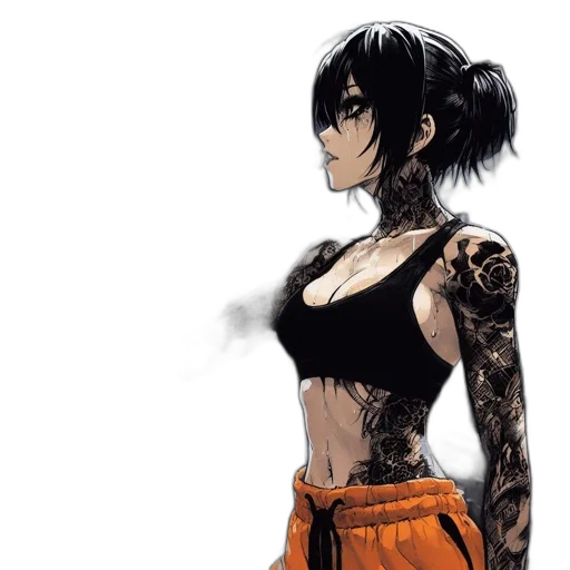 dress, comic book art, concept art, anime transparent PNG cut-out