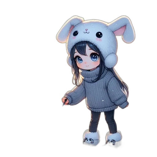animal, creature, hat, jacket transparent PNG cut-out