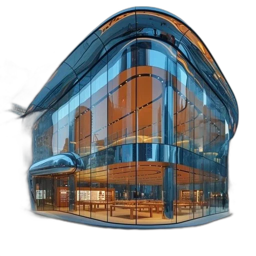 building, furniture, 3d render, concept art transparent PNG cut-out