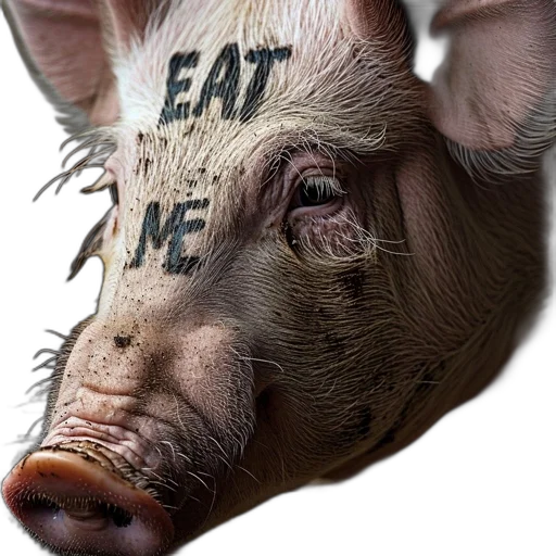mask, animal, face, photorealistic transparent PNG cut-out