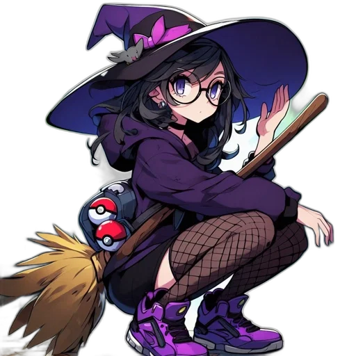 staff, hat, weapon, creature transparent PNG cut-out