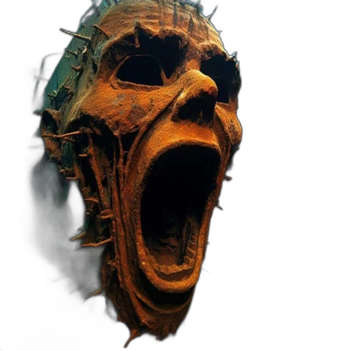 mask, face, creature, crown transparent PNG cut-out