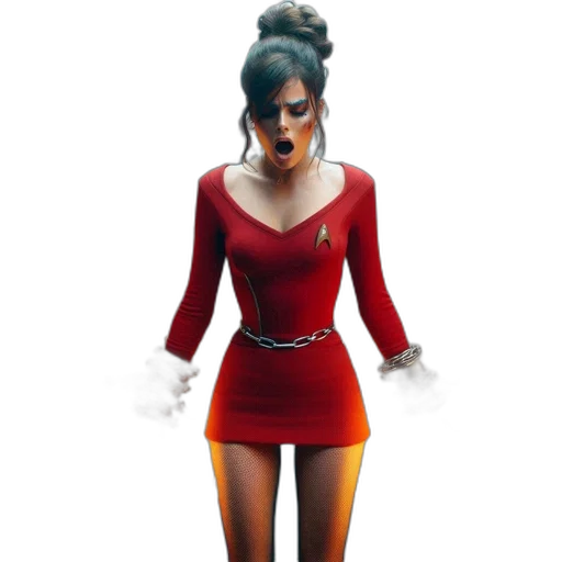 dress, concept art, 3d render, comic book art transparent PNG cut-out