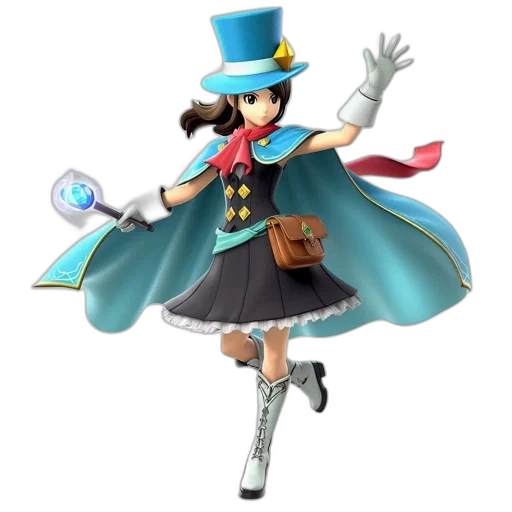 hat, staff, dress, weapon transparent PNG cut-out
