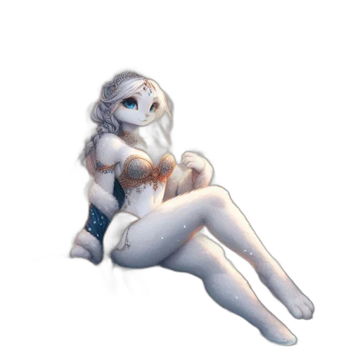 robot, creature, staff, dress transparent PNG cut-out