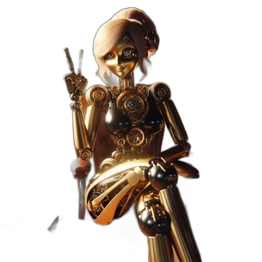 robot, staff, weapon, concept art transparent PNG cut-out