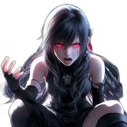 comic book art, concept art, anime, cyberpunk transparent PNG cut-out