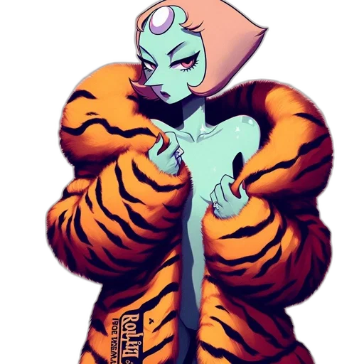 creature, jacket, dress, robot transparent PNG cut-out