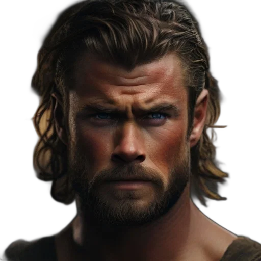 face, hair, animal, photorealistic transparent PNG cut-out