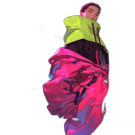 jacket, dress, creature, umbrella transparent PNG cut-out