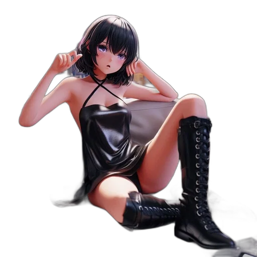 dress, weapon, jacket, photorealistic transparent PNG cut-out