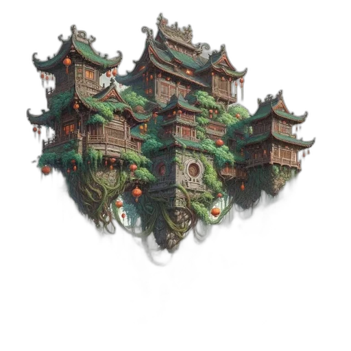 building, dragon, concept art, fantasy art transparent PNG cut-out
