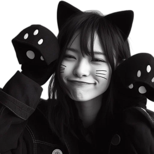 mask, photorealistic, monochrome, young transparent PNG cut-out