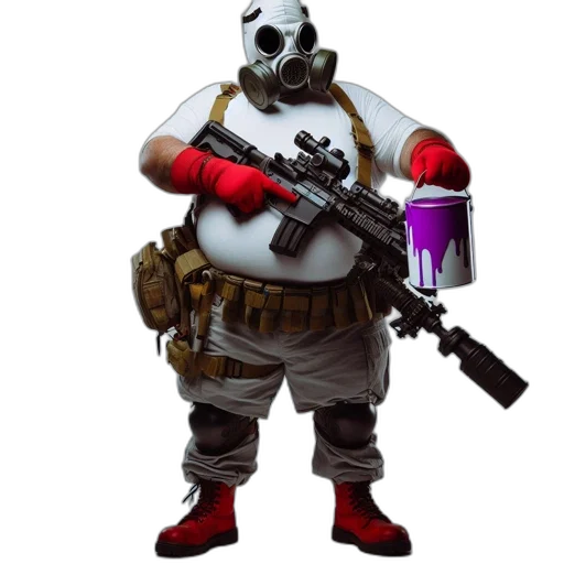 weapon, mask, robot, staff transparent PNG cut-out