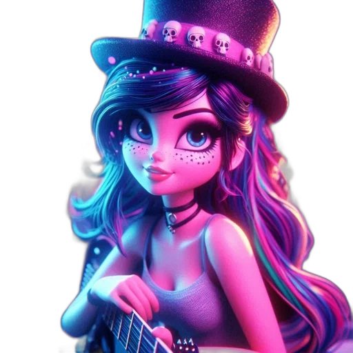 hat, staff, fantasy art, cartoon transparent PNG cut-out