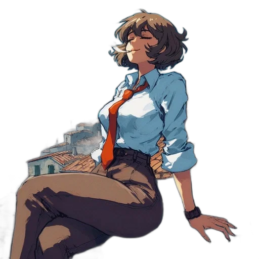 staff, jacket, dress, weapon transparent PNG cut-out