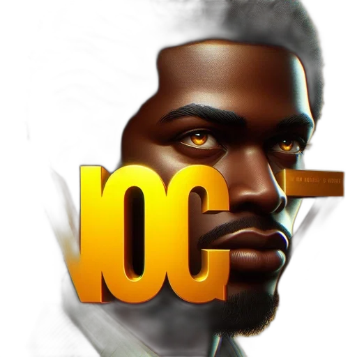 face, concept art, photorealistic, comic book art transparent PNG cut-out