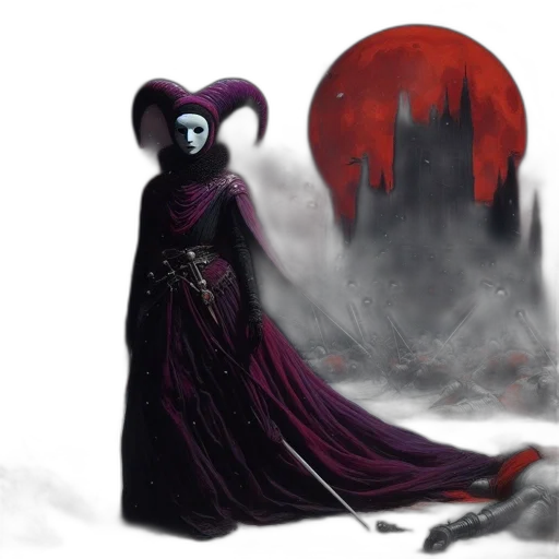 mask, dress, fantasy art, concept art transparent PNG cut-out