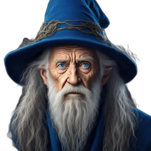 hat, face, staff, dragon transparent PNG cut-out