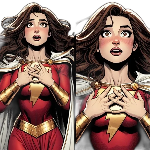 comic book art, concept art, cartoon, female transparent PNG cut-out