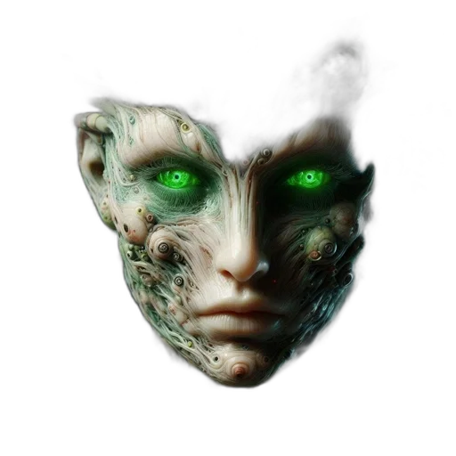 mask, face, robot, creature transparent PNG cut-out