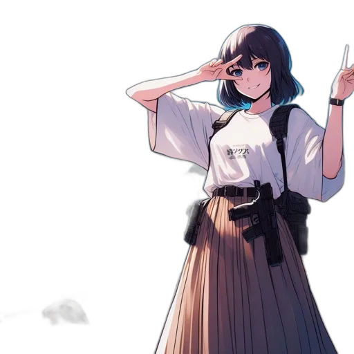 dress, staff, weapon, sword transparent PNG cut-out