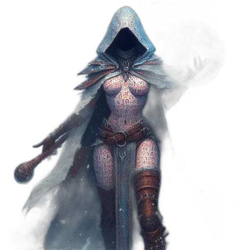 sword, mask, dress, staff transparent PNG cut-out