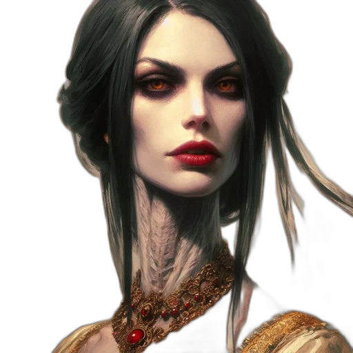 face, staff, jewelry, fantasy art transparent PNG cut-out
