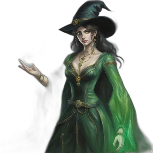 dress, staff, fantasy art, concept art transparent PNG cut-out