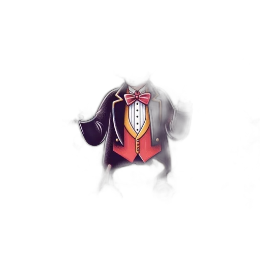 crown, dragon, jacket, staff transparent PNG cut-out
