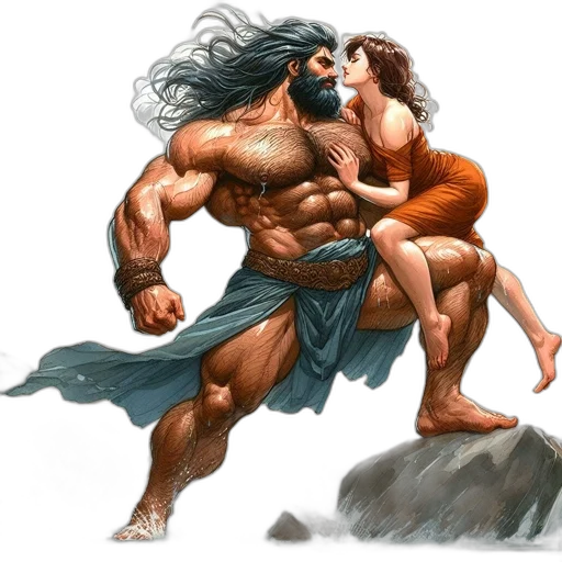 comic book art, fantasy art, concept art, photorealistic transparent PNG cut-out