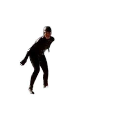 3d render, person, wetsuit, stands transparent PNG cut-out