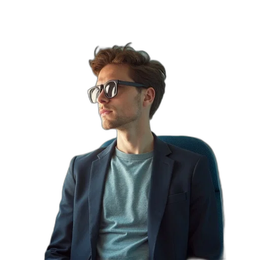 jacket, staff, face, furniture transparent PNG cut-out