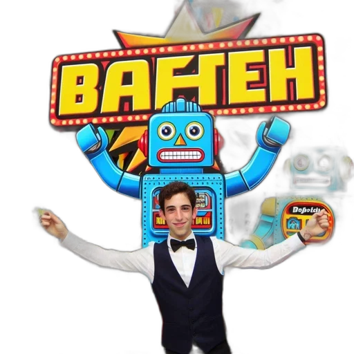 robot, concept art, cartoon, man transparent PNG cut-out