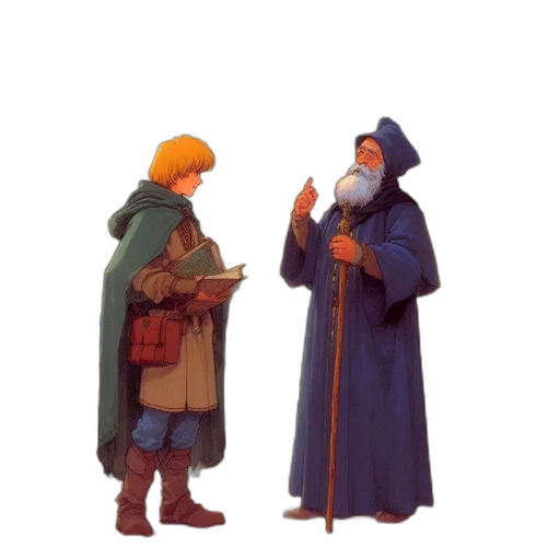 staff, concept art, fantasy art, pixel art transparent PNG cut-out