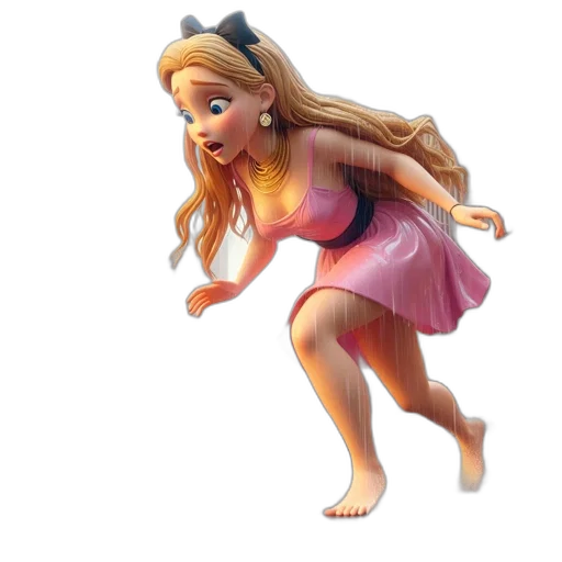 dress, creature, hair, animal transparent PNG cut-out