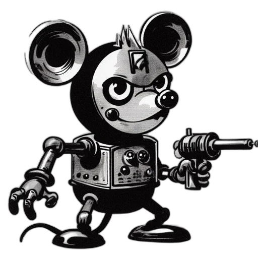 robot, weapon, staff, animal transparent PNG cut-out