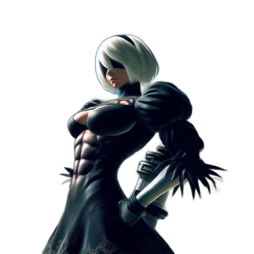 weapon, robot, dress, creature transparent PNG cut-out