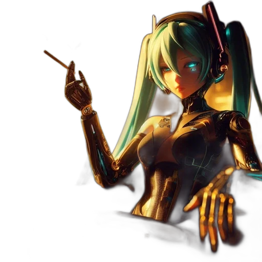robot, weapon, staff, concept art transparent PNG cut-out