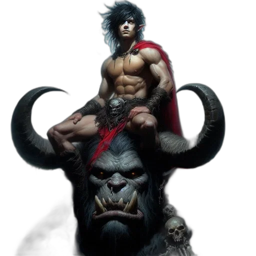 concept art, fantasy art, comic book art, photorealistic transparent PNG cut-out