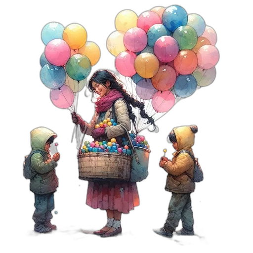 umbrella, concept art, watercolor, photorealistic transparent PNG cut-out