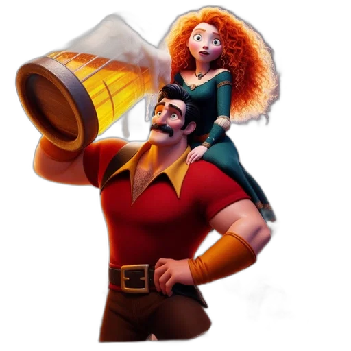 staff, crown, bottle, concept art transparent PNG cut-out