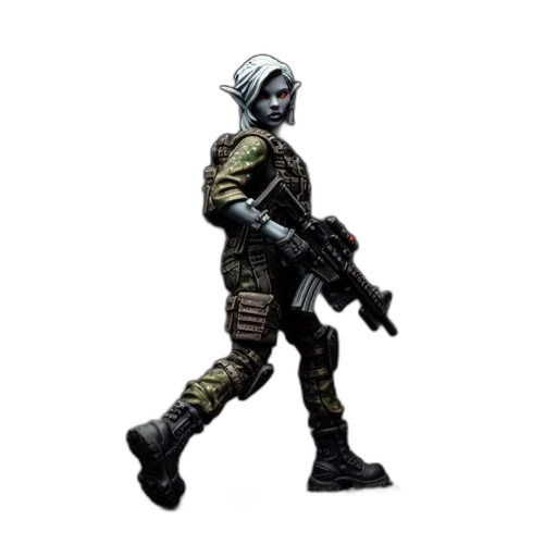 weapon, robot, staff, creature transparent PNG cut-out