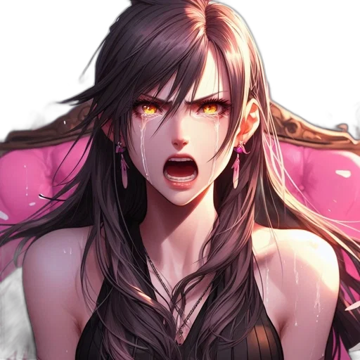 face, anime, concept art, fantasy art transparent PNG cut-out