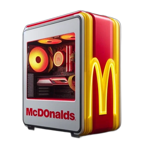 food, robot, 3d render, photorealistic transparent PNG cut-out