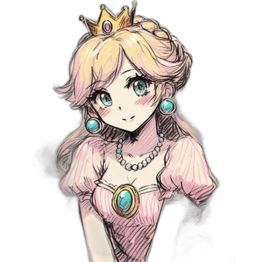 crown, dress, jewelry, staff transparent PNG cut-out