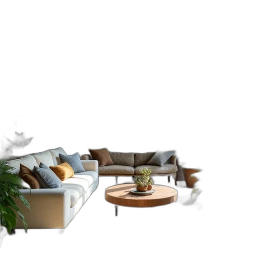 furniture, 3d render, concept art, photorealistic transparent PNG cut-out