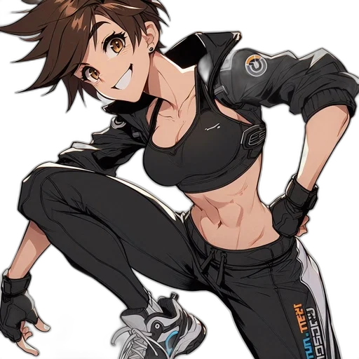 jacket, weapon, staff, anime transparent PNG cut-out